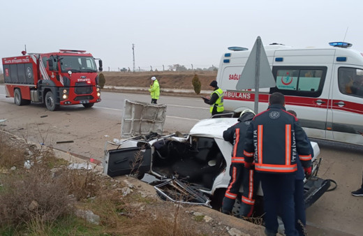 Malatya’da takla atan otomobilde bir kişi yaralandı