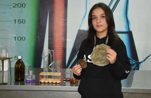 Lise öğrencisi, mantar atıklarından deri elde etti!