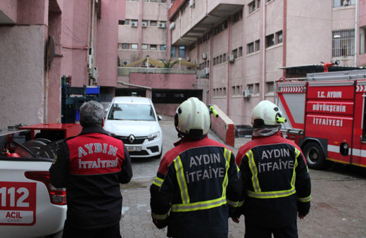 Aydın Devlet Hastanesi'nde yangın paniği