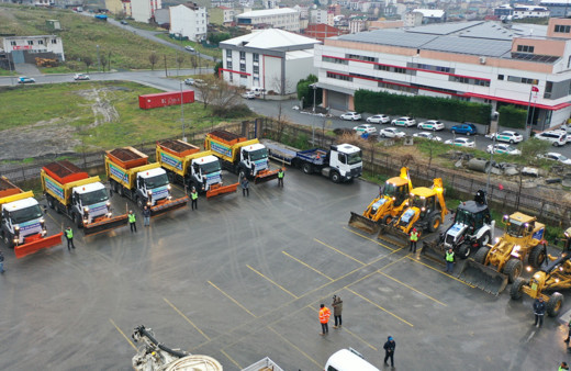 Arnavutköy Belediyesi karla mücadeleye hazır