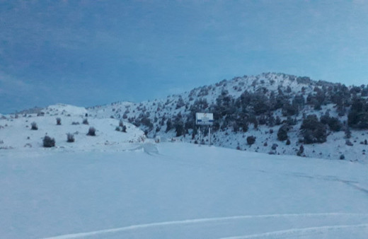 Denizli Kayak Merkezi’nde kar kalınlığı 15 santimetreyi buldu