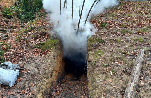 Zonguldak'ta 7 kaçak ocak imha edildi