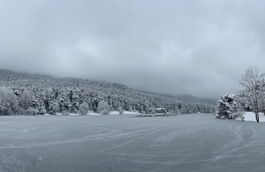 Gölcük Tabiat Parkı buz tuttu