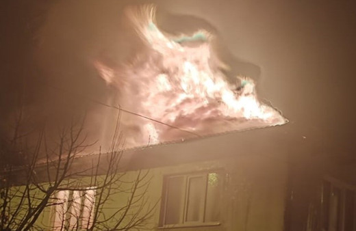 Köşk'te bir ev, alevlere teslim oldu