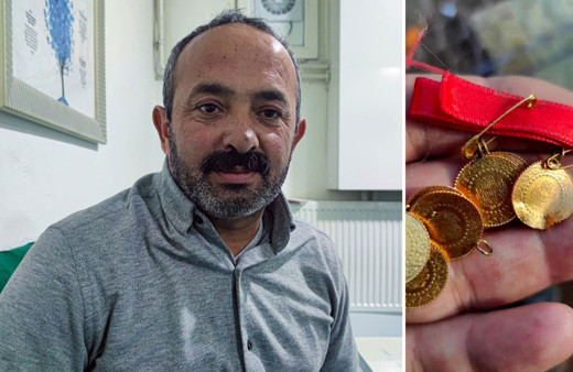 Hurdacılar buldukları altınları emniyete teslim etti!