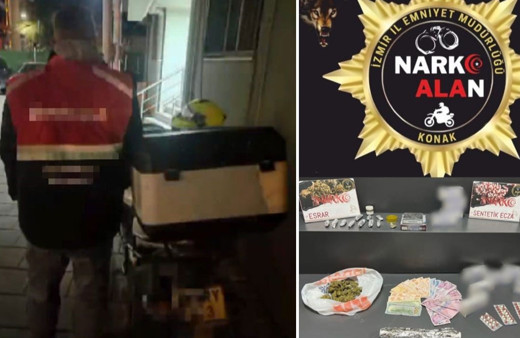 Motokurye kılığına giren torbacı yakalandı