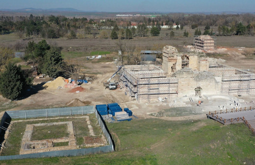 Edirne Sarayı'nda restorasyon çalışmaları sürüyor