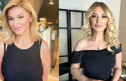 Songül Karlı göğüs ve bacak dekolteli poz verdi, görenler Hadise'ye benzetti