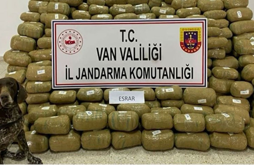 Van’da 1 ton 262 kilogram uyuşturucu ele geçirildi!