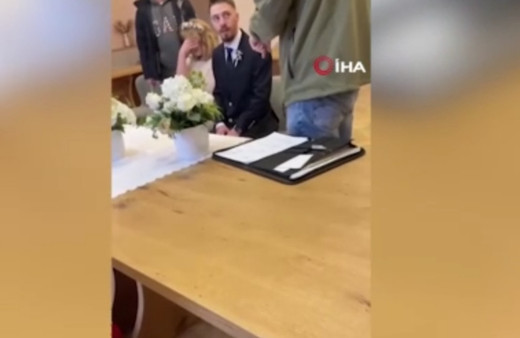 Tam nikahı kıyılıyordu, sınır dışı edildi!