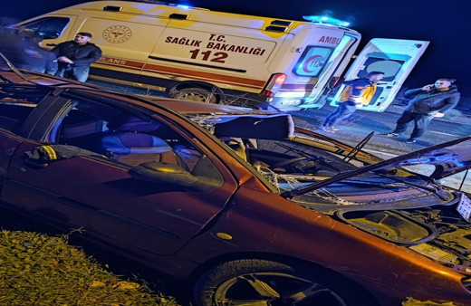 Lüleburgaz'da yaşanan trafik kazası ucuz atlatıldı