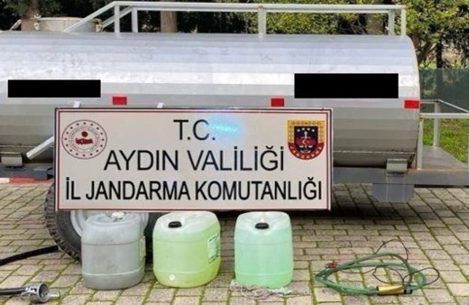 Germencik’te kaçak akaryakıt ele geçirildi