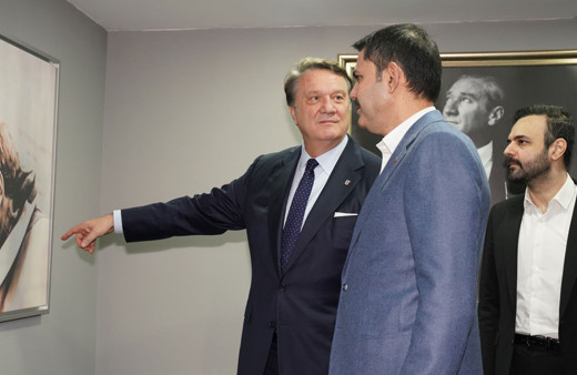Murat Kurum, Beşiktaş Spor Kulübü yöneticileriyle bir araya geldi olimpiyat şehri sözü