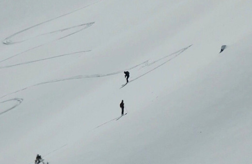 Munzur Dağlarında dağ kayağı keyfi