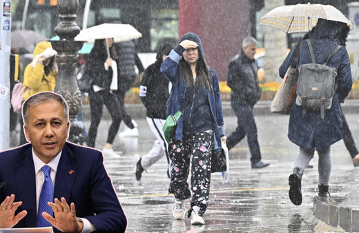 Bakan Yerlikaya’dan 1 il için turuncu, 8 il için sarı kodlu uyarı