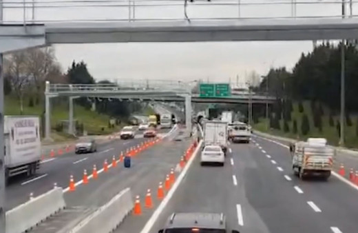 TEM Anadolu Otoyolu Kurtköy Gişeleri'nde gişe adaları ve kanopiler kaldırıldı