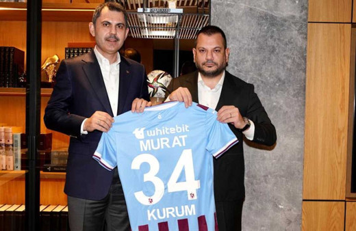 Murat Kurum, Trabzonspor Başkanı Ertuğrul Doğan’ı ziyaret etti