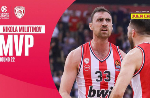 Euroleague’de haftanın oyuncusu Nikola Milutinov oldu