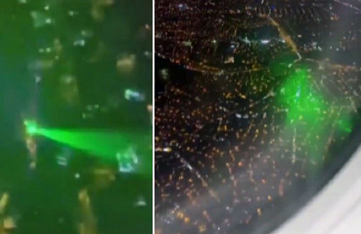 İzmir'de inişe hazırlanan uçağa lazer tuttular!