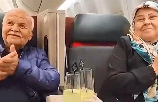 THY uçağında Gezeravcı ailesini gururlandıran anons