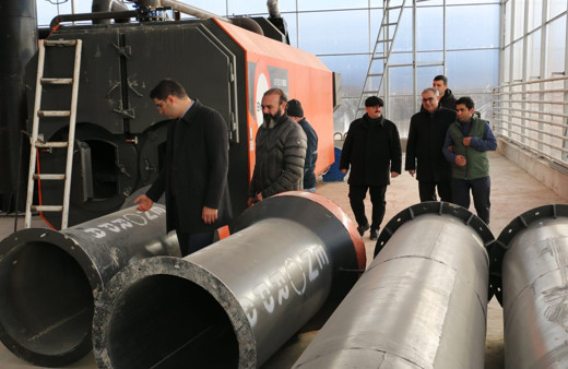 Jeotermal ısıtmalı topraksız serada üretim Şubat'ta başlayacak