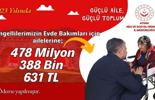 Aydın’da 1 yılda 438 milyon liralık engelli desteği yapıldı