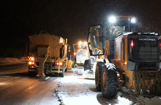 Erzincan’ın yüksek kesimlerinde kar yağışı etkili oldu