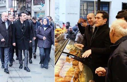İYİ Parti İBB Başkan adayı Buğra Kavuncu, Beyoğlu'nda esnafı ziyaret etti