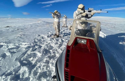 Mehmetçik zorlu kış şartlarında faaliyetlerini sürdürüyor