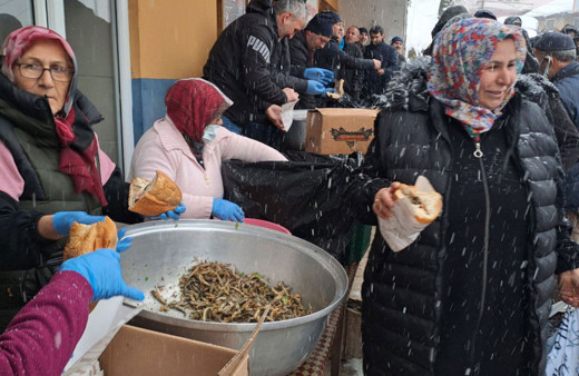 Sakarya'daki festivalde yaklaşık 1 ton hamsi dağıtıldı