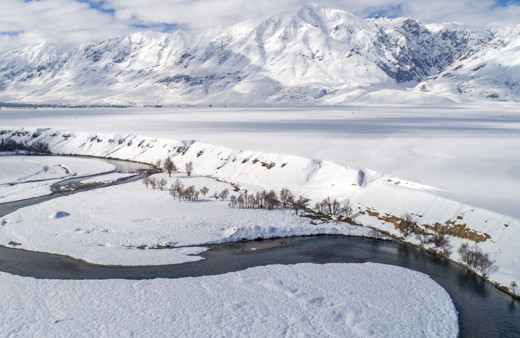 Munzur Vadisi Milli Parkı karla kaplandı, ihtişamıyla büyüledi