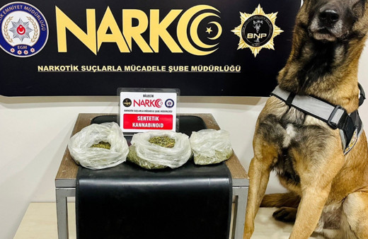 Zehir tacirleri narkotik köpeğinden kaçamadı
