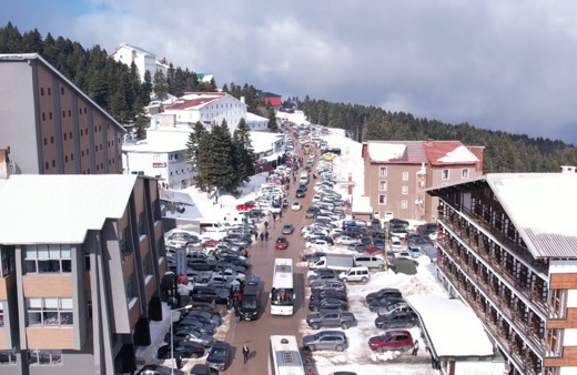 Uludağ’da sömestr sonu izdihamı yaşandı