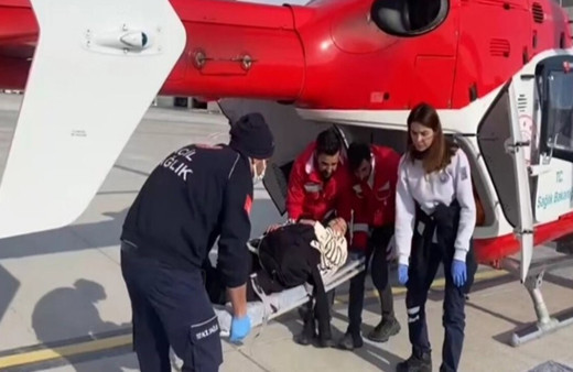 Van’da kalp hastası genç kadın için helikopter havalandı