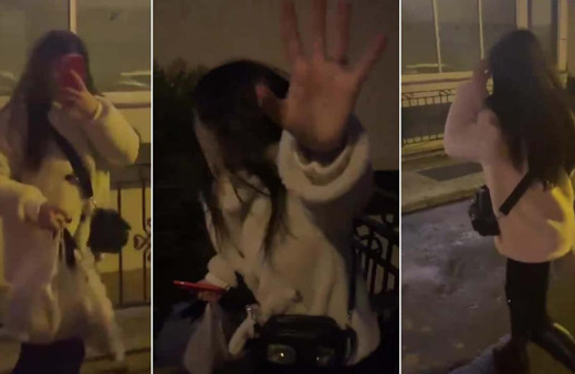 Kadıköy’de taksi ücretini ödemeyen kadın, taksiciye tekmeler savurdu