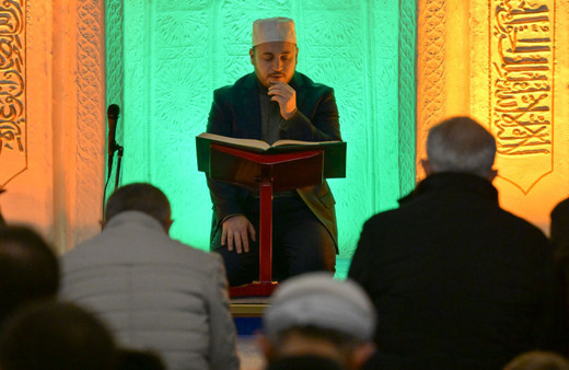 Ankara'da, Hacı Bayram Camisinde depremlerde hayatını kaybedenler için dua edildi