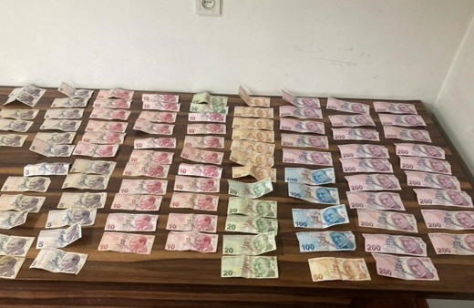 Dilencinin üzerinden 6 bin TL çıktı