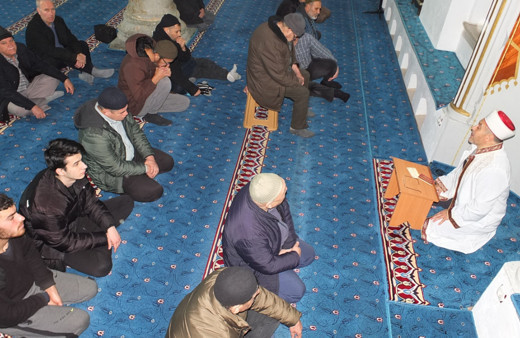 Burhaniye’ de sabah namazı buluşması Hacıahmet Camiinde yapıldı