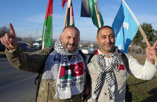 Filistin’e özgürlük için, İstanbul’dan Ankara’ya yürüyorlar!