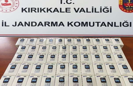 Kırıkkale'de 51 adet kaçak cep telefonu ele geçirildi