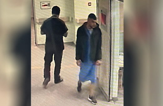 Ameliyat elbisesiyle firar etti, çok geçmeden yakalandı