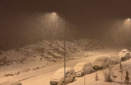 Sarıkamış güne karla başladı