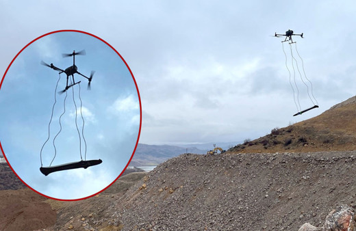 Erzincan'da toprak altında kalan işçileri arama çalışmaları sürüyor! Dronlar toprağın 30 metre altını tarıyor