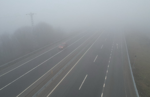 Zonguldak-Ereğli karayolunda sis etkili oldu
