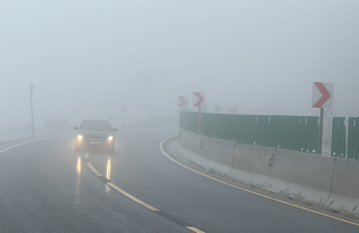 Bolu Dağı’nda sis etkili oluyor
