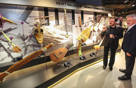 New England Konservatuvarı enstrümanları müzede sergileniyor