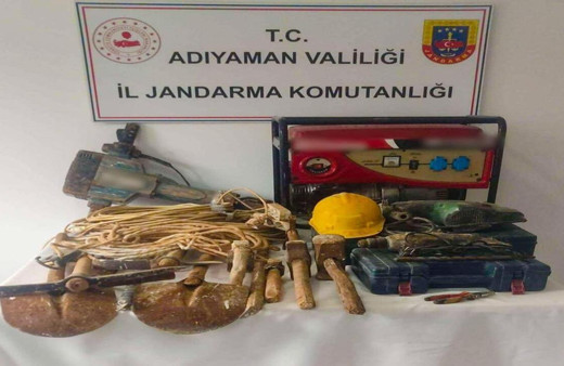 Birinci derece sit alanında kaçak kazı yapan 3 şahıs yakalandı