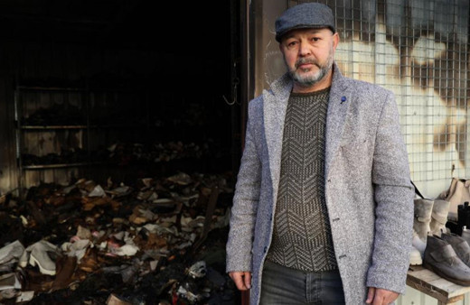 69 gün arayla 2. kez yanan iş yeri küle döndü!