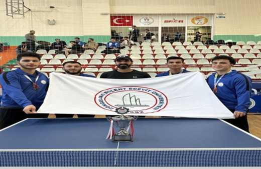 ZBEÜ Erkek Masa Tenisi Takımı Türkiye Masa Tenisi Süper Ligi’ne yükseldi