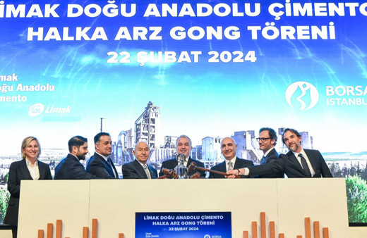 Borsa İstanbul’da gong Limak Doğu Anadolu Çimento için çaldı